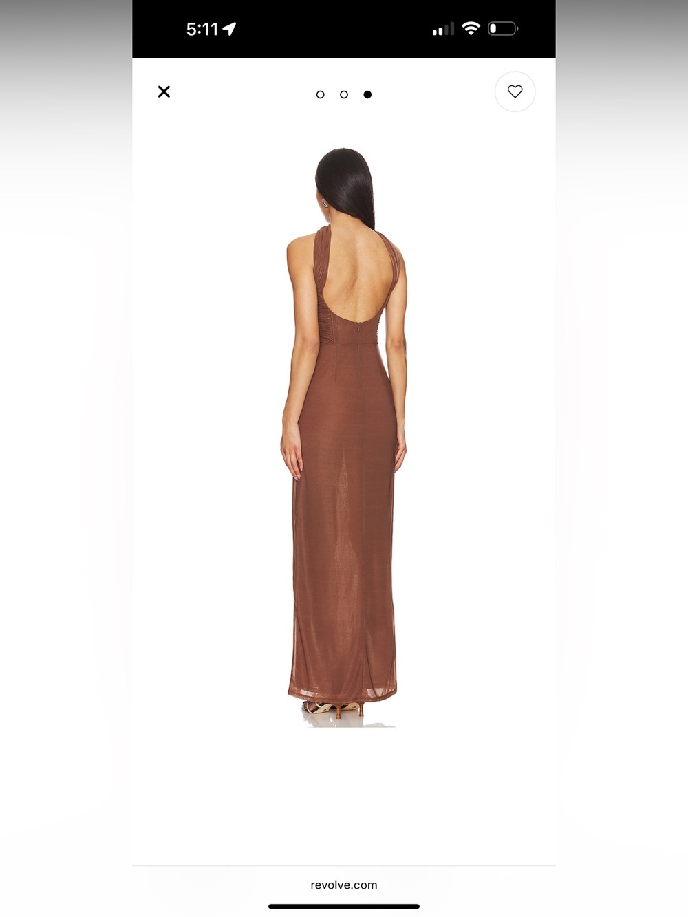 LPA Vittoria Maxi dress in chocolate New with Tags! - Picture 3 of 11